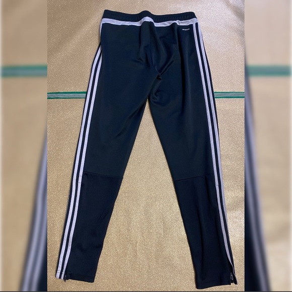 Gray & White Adidas Track Pants - Picture 2 of 8